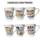 Caneca em Porcelana Mãe Estampas Sortidas 300 ML