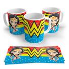 Caneca Em Porcelana Mulher Maravilha-325ML