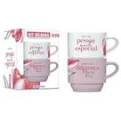 Caneca Empilhada Dupla 210ml Para Uma Pessoa Muito Especial