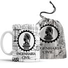 Caneca Engenharia Civil com Saquinho