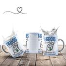 Caneca Engraçada Heróis De Verdade Não Vestem Capa Eles Ensinam Com Caixa De Presente