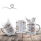 Caneca Engraçada Professor Muita Prova Para Corrigir + Café Para Resolver Com Caixa De Presente