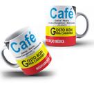 Caneca Engraçada Rótulo De Remé Café Gosto Bom Pra Caramba Meme - MEGA OFERTA!