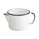 Caneca Esmaltada Com Bico 1L Indução, Gás, Á Lenha Branco
