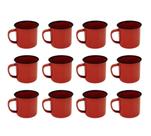 Caneca Esmaltada Retro 350ml Vintage Jogo 100 Pcs -