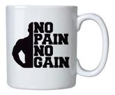 Caneca Esportiva Esportes Academia No Pain No Gain Gym Logo