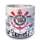 Caneca Estádio do Time do Corinthians 360 ML Cerâmica Timão Licenciada Branco