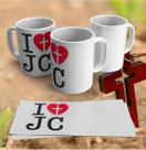 Caneca Eu amo jesus cristo - Porcelana Caneca Eu amo jesus cristo - Porcelana