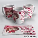 Caneca Eu Você E Os Planos De Deus Fofo