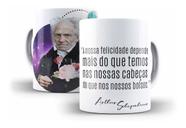 Caneca Filosofia Schopenhauer A Nossa Felicidade Depende Mais Do Que Temos Nas Nossas Cabeças