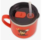 Caneca Flip Infantil 250 ML c/ tampa e canudo Harry Potter Cor:vermelha