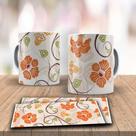 Caneca Floral Flores Diversos Modelos Decoração Mãe Presente Especial PORCELANA MEGA OFERTA!