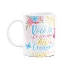 Caneca Floral Professor - Você tem a arte de ensinar