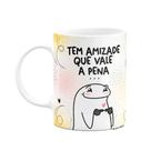 Caneca Flork Amigas - Tem amizade que vale a pena - branca