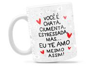 Caneca Flork Ciumenta Divertida Porcelana Xícara 325ml + Caixa Presente Caneca Flork Ciumenta Divertida Porcelana Xícara 325ml + Caixa Presente