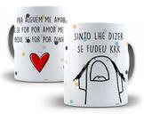 Caneca Flork Divertida Engraçada Sou Foda Palavrão Sincero