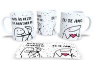 Caneca Flork Forever Estampa Divertida em Porcelana Branca