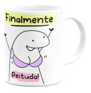 Caneca Flork Frases Finalmente Peituda Silicone Divertidas