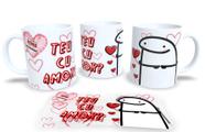 Caneca Flork Marotinho Estampa Divertida em Porcelana Branca