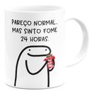 Caneca Flork Meme Divertidas Sinto Fome 24 Horas Frases