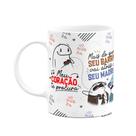 Caneca Flork Namorados - Meu coração te procura - branca