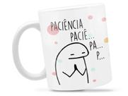 Caneca Flork Paciência Divertida Porcelana Xícara 325ml + Caixa Presente Caneca Flork Paciência Divertida Porcelana Xícara 325ml + Caixa Presente