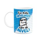 Caneca Flork Pais - Eu não envelheço, subo de nível Caneca Flork Pais - Eu não envelheço, subo de nível