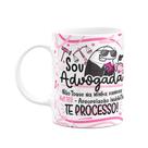 Caneca Flork Profissões - Sou advogada