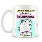 Caneca Flork - Signo de Aquário - Cerâmica de Alta Qualidade, 325 ml, Resistente ao Micro-ondas e Lava-louças