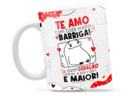 Caneca Flork Te Amo Divertida Porcelana Xícara 325ml + Caixa Presente Caneca Flork Te Amo Divertida Porcelana Xícara 325ml + Caixa Presente