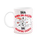Caneca Florkito Namorados - Sra. da razão e Sr. sempre certo