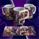 Caneca Free Fire Personagens - Porcelana