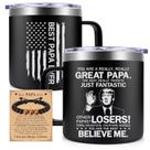 Caneca Fufendio Papa de 14 onças de parede dupla isolada a vácuo