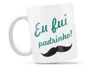 Caneca Fui Padrinho Divertida Porcelana Xícara 325ml + Caixa Presente Caneca Fui Padrinho Divertida Porcelana Xícara 325ml + Caixa Presente