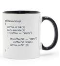 Caneca Funny Coding Ceramic com capacidade de 350 ml para programador