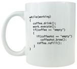 Caneca Funny Coding Ceramic com capacidade de 350 ml para programador