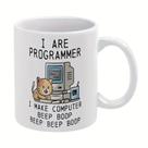 Caneca Funny Programmer Cat Ceramic 325 ml