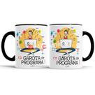 Caneca Garota De Programa - alça e interior preto