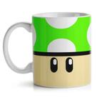 Caneca Geek Cogumelo Verde Super Mario 325ml