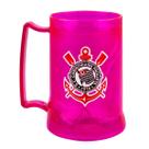 Caneca Gel Isolante Térmico Rosa 400ml Corinthians
