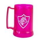 Caneca gel isolante térmico rosa 400ml - fluminense