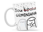 Caneca Geminiana Flork Signo Divertida Porcelana Xícara 325ml + Caixa Presente Caneca Geminiana Flork Signo Divertida Porcelana Xícara 325ml + Caixa Presente