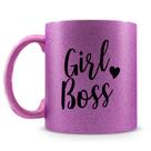 Caneca Glitter Roxo Girl Boss - Empoderamento e Estilo