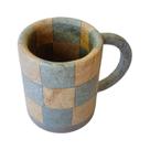Caneca Grande Pedra Sabão Xadrez Artesanal Colorida C/ Alças Caneca Grande Pedra Sabão Xadrez Artesanal Colorida C/ Alças