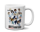 Caneca Grey's Anatomy Personagens Desenho - Oferta!!!