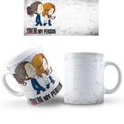 Caneca Greys Anatomy COM SEU NOME de Porcelana vários modelos