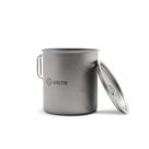 Caneca GRITR Titanium 450 ml com tampa e alças dobráveis