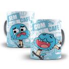 Caneca Gumball Desenho Com Café Sem Café Personalizada