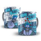 Caneca Hades Hércules Desenho Com Café Sem Café Porcelana