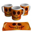 Caneca Halloween Abóbora Dia das Bruxas Presente Divertida